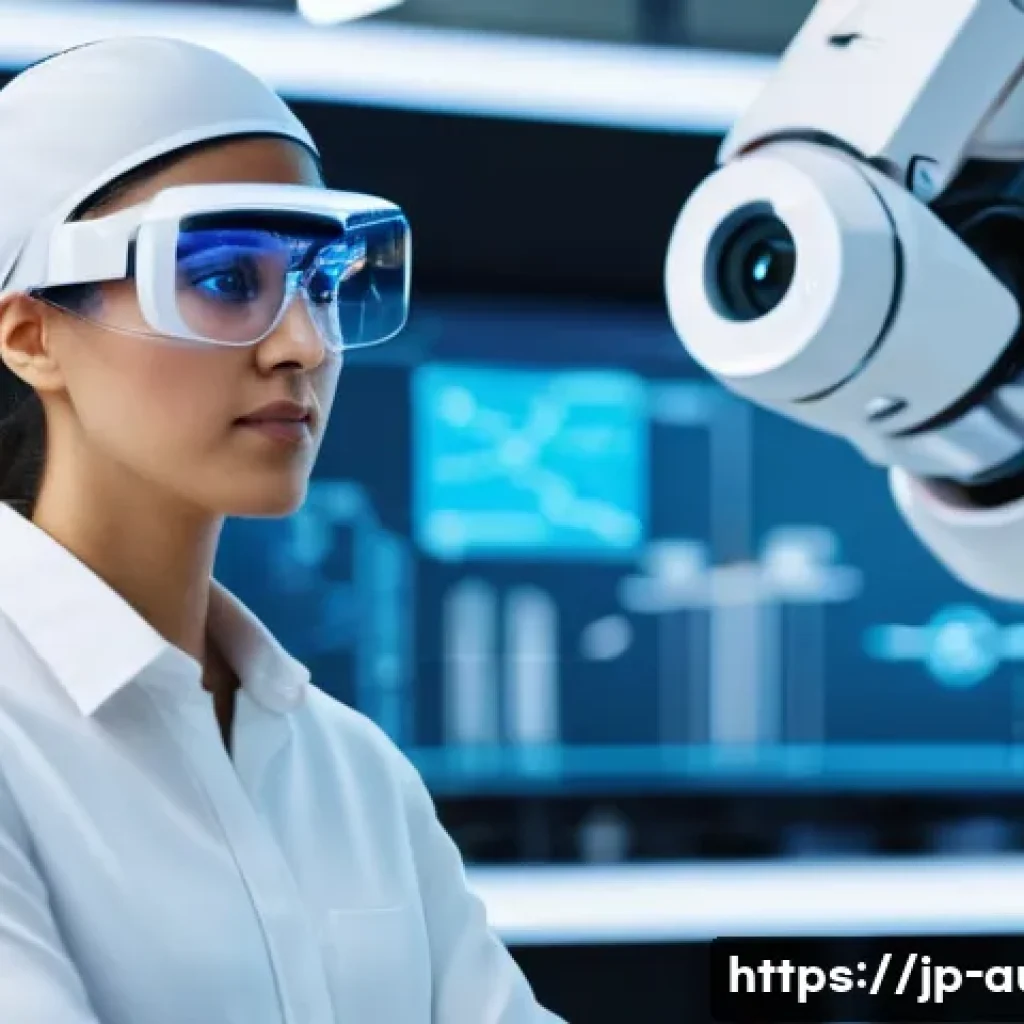 자동화 엔지니어 해외 취업 가이드 - **Prompt 1: A focused automation engineer, male or female, in a clean, brightly lit factory setting....