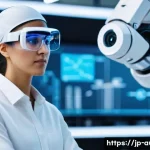 자동화 엔지니어 해외 취업 가이드 - **Prompt 1: A focused automation engineer, male or female, in a clean, brightly lit factory setting....