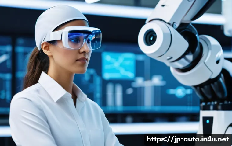 자동화 엔지니어 해외 취업 가이드 - **Prompt 1: A focused automation engineer, male or female, in a clean, brightly lit factory setting....