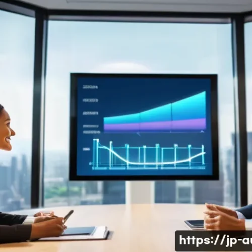 자동화 솔루션 제안서 작성법 - **Prompt:** A diverse group of five business professionals (two women, three men, diverse ethnicitie...